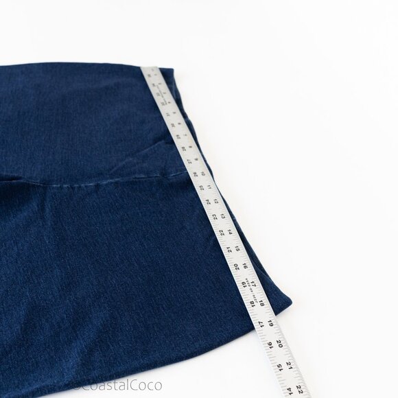 Pure Jill Indigo Pants Women's L Dark Blue Slim Leg Stretchy Casual Athleisure - Picture 5 of 7